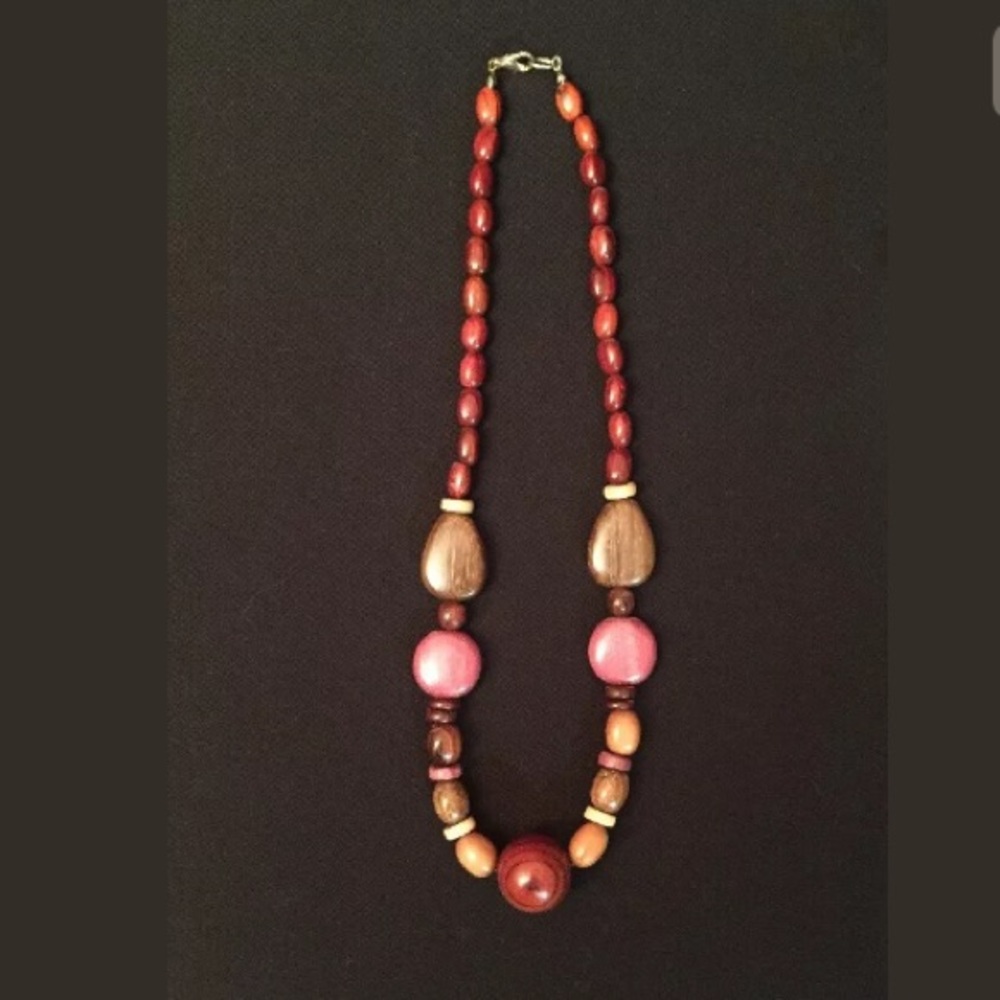 Fashion Wooden Bead Necklace